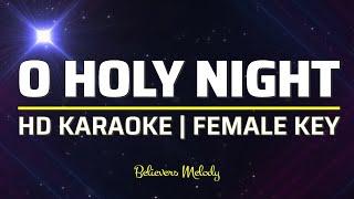 O Holy Night  KARAOKE  Female Key G [upl. by Evelin]