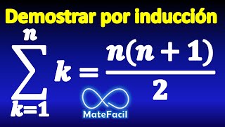 01 Demostración por inducción Suma de naturales Suma Gaussiana [upl. by Leland]