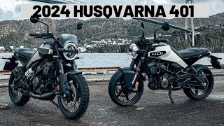 FIRST LOOK 2024 HUSQVARNA VITPILEN amp SVARTPILEN 401 REDESIGNED [upl. by Patsy526]