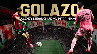 GOLAZO Alexey Miranchuk scores his first MLS goal with Atlanta United vs Inter Miami [upl. by Kristoffer]