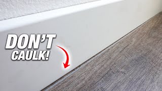 The SECRET To CLOSING HUGE GAPS Between ANY Flooring And Baseboards Pro DIY Results  How To [upl. by Larret112]