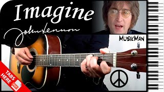 IMAGINE ✌  John Lennon 👓  GUITAR Cover  MusikMan N°157 [upl. by Akinorev536]