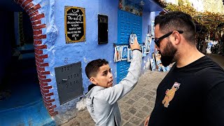 Lost in Africas Blue City of Chefchaouen Morocco 🇲🇦 [upl. by Niwled]