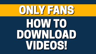 How To Download Video In OnlyFans [upl. by Norita746]