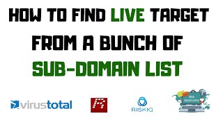 How to find live domains from a subdomain list [upl. by Liddie]