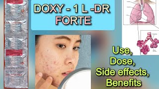 Acne मुहांसे Doxycycline capsules uses in hindi  Doxy 1 L DR Forte capsules use [upl. by Gitt]