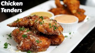 Quick amp Easy Chicken Tenders 2 Ways  w Homemade Dipping Sauces [upl. by Petigny]