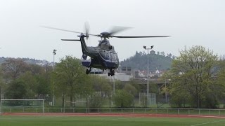 Eskalation nach Fußballspiel Start von 2 Superpumas der Bundespolizei [upl. by Naesad]