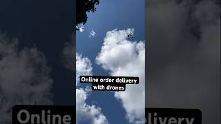 Online order delivery with drones  drone delivery  technology  Ireland  tech  delivery boy [upl. by Ecydnac536]