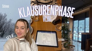 KLAUSURENPHASE VLOG  Study with me Style amp Talk Schneechaos 📚❄️✨ Lorena Maria [upl. by Joshia324]