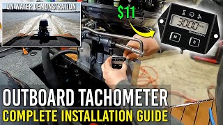 OUTBOARD TACHOMETER COMPLETE INSTALLATION GUIDE [upl. by Edva]