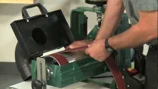 How To Install Sandpaper on the G0716 Drum Sander [upl. by Ahsinet]