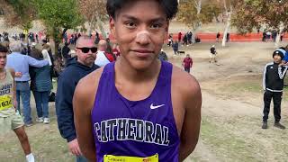 Cathedrals Emmanuel Perez the 2022 CIFState Division 4 Cross Country Champion [upl. by Celestyna]