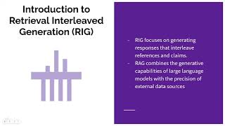 Retrieval Interleaved Generation RIG Explained [upl. by Cordalia]