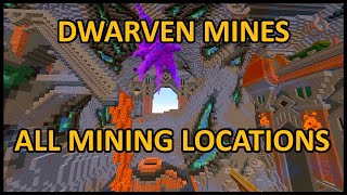 How To Navigate The Dwarven Mines In Hypixel Skyblock  All Commission Locations [upl. by Acker]