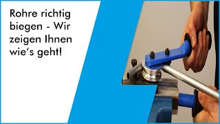 Rohre richtig biegen  Wir zeigen Ihnen wies geht Einfache Anleitung Rohre auf Maß zu biegen [upl. by Diarmid]