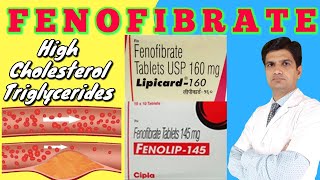 Finolip 145  Lipicard tablet  Fenofibrate tablet uses side effects Mohit dadhich [upl. by Kaitlin268]