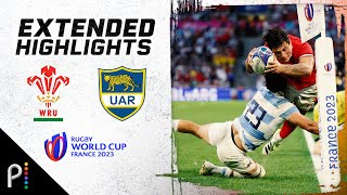 Wales v Argentina  2023 RUGBY WORLD CUP EXTENDED HIGHLIGHTS  101423  NBC Sports [upl. by Attenod]