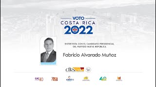 quotVoto Costa Rica 2022quot Entrevista con Fabricio Alvarado M [upl. by Lehcear]