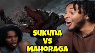 BROS REACT TO SUKUNA VS MAHORAGA  Bluray Version JJK S2 EP17 [upl. by Zaraf]