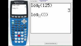 Any Base Logarithm on a TI84 Plus [upl. by Kelwin614]