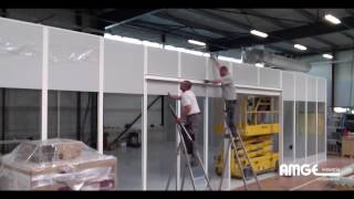 AMGEindustrie Fabrication et Installation dune salle blanche [upl. by Blodgett]