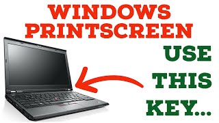 How to Print Screen Screenshot on a Windows Laptop [upl. by Ahtibat]