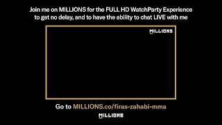 Firas Zahabi Free WatchParty UFC 285 Jones vs Gane March 4 2023 Only on MILLIONSco [upl. by Akinej]