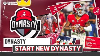 How To Start Your Dynasty College Football 25 [upl. by Annauqal]