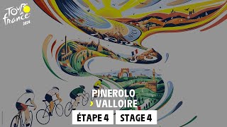 Stage 4  Pinerolo  Valloire TourdeFrance 2024 [upl. by Ardel]