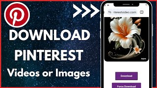 How to download pinterest videos or images to your gallery Pinterest pr videos kesy download kry [upl. by Shanks]