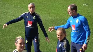 Kosovare Asllani amp Ada Hegerberg interview ahead of friendly [upl. by Scevor819]