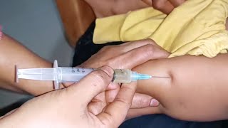 Ceftriaxone 500mg Ceftrone  amp Dexamethasone intramuscular injection Video 24 Ep 94 Injection Tips [upl. by Olag]