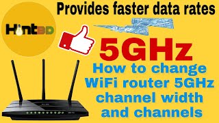 How To Change WIFI Router 5ghz Channel Width And Channels wifirouter [upl. by Arni962]