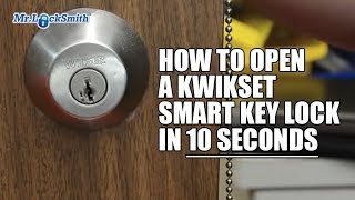 How to Open a Kwikset Smart Key Lock in 10 seconds  Mr Locksmith™ [upl. by Chu]