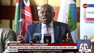 Heroes community volleyball tournament to take place in Koitalel samoei University [upl. by Santiago]