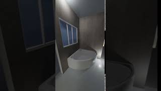 Exemple de salle de bain moderne et design de 8m2 shorts [upl. by Sidoney433]