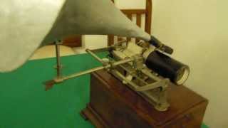 ANTIQUE PATHE PHONOGRAPH MODEL No1  ANTICO FONOGRAFO PATHE [upl. by Dlonyar]