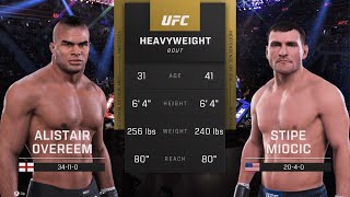 ALISTAIR OVEREEM vs STIPE MIOCIC  Heavyweight Division [upl. by Parrie]