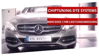 Mercedes C180 2014 Chiptuning und Leistungmessung  DTE Systems [upl. by Onibag]