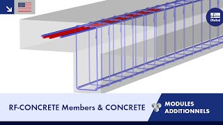 EN Dlubal RFEM 5 et RSTAB 8  Modules additionnels  RFCONCRETE Members amp CONCRETE [upl. by Sug]