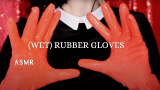 ASMR Rubber Dish Washing Gloves Sounds Geluiden Latex Afwashandschoenen no speaking [upl. by Karly]