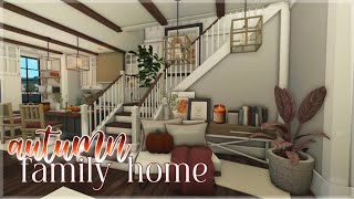 Bloxburg  Autumn Family Home  Roblox  House Build [upl. by Sorilda]