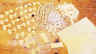 Rețetă de paste  Homemade Pasta farfalle canneloni lasagna cellentani fetuccine orecchiette [upl. by Alika]