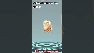 Growlithe evolves into Arcanine Pokemon go  Fire type pokemonevolvegrowlitheashshortsviral [upl. by Auqenet]