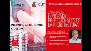 ACTUALIZACIÓN DE HONORARIOS EN LA ARQUITECTURA 2020 06 26 at 15 06 GMT 7 [upl. by Aisemaj]