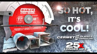 Diablo Steel Demon Cermet II Metal Cutting Saw Blade [upl. by Ailongam]