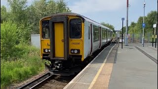 Class 150 Sprinter  150280  Transport for Wales  Bidston  210523 [upl. by Idolah]