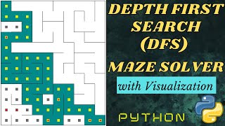 Depth First Search DFS in Python Python Maze World pyamaze [upl. by Jorgan761]