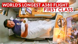 World’s Longest A380 Flight in First Class  Is It Worth It [upl. by Aicetel103]